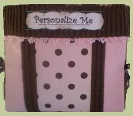 Pink & Brown Venise Diaper Bag (c) shabbybabybags great diaper bag