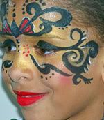 athena face painting design