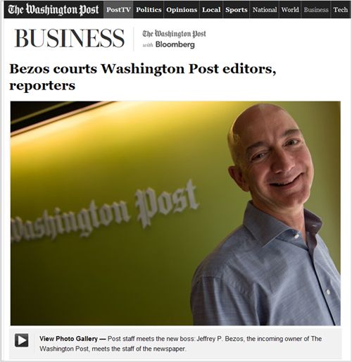 Washington Post: Bezo courts Washington Post editors, reporters