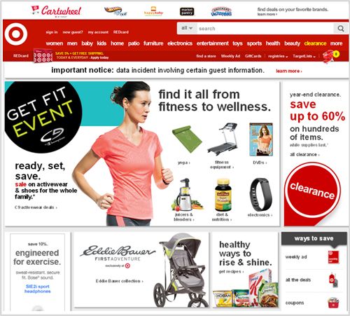 Target home page