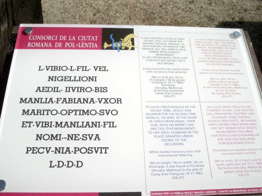 Plafó estela Pol·lèntia
