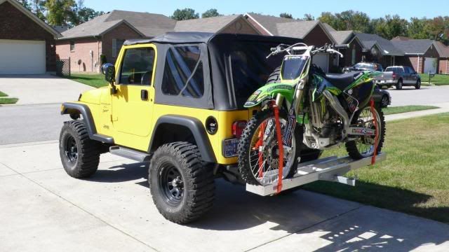 Dirt bike rack for jeep #3