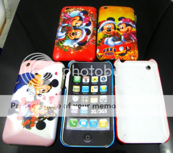 piece Mickey Hard Back Case skin COVER for iPhone 3GS 3G  