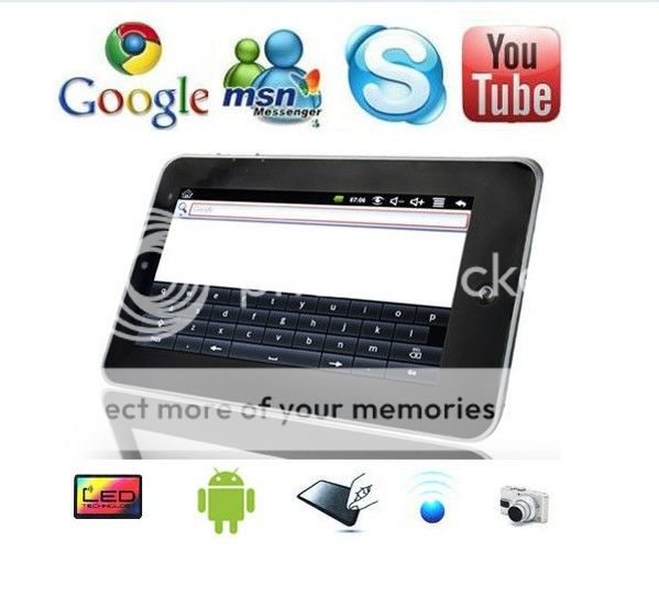 Android 256MB 8650 2.2 Google Tablet PC Netbook MID UMPC 4G  