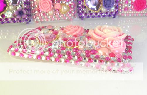 3D Bling Rose Hard back Case for iPhone 3G 3GS Pink1 DP12  