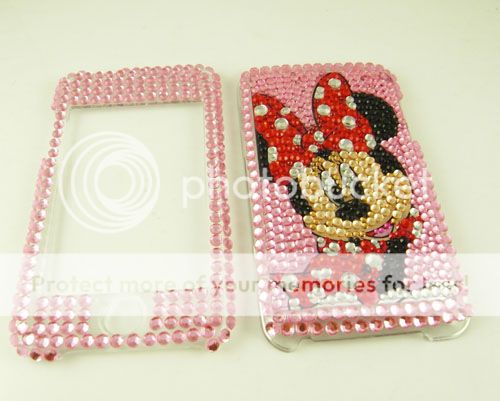 Mickey Bling Full Hard Case iPod Touch 4 4G Pink TC30  