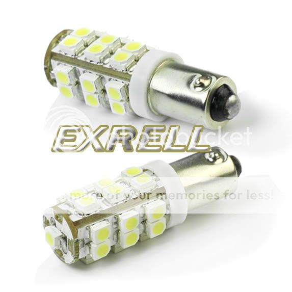   BA9S H6W Super White 3528 SMD 25 LED Car Light Wedge Bulb Lamp 12V New